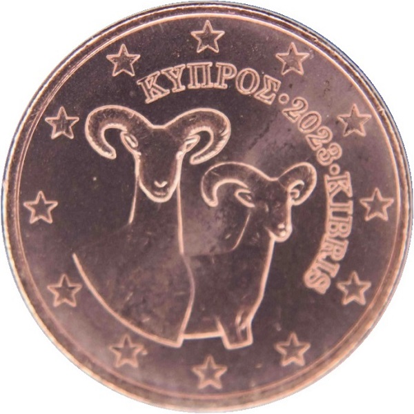 Кипр 1 Евро цент (2023) KM#