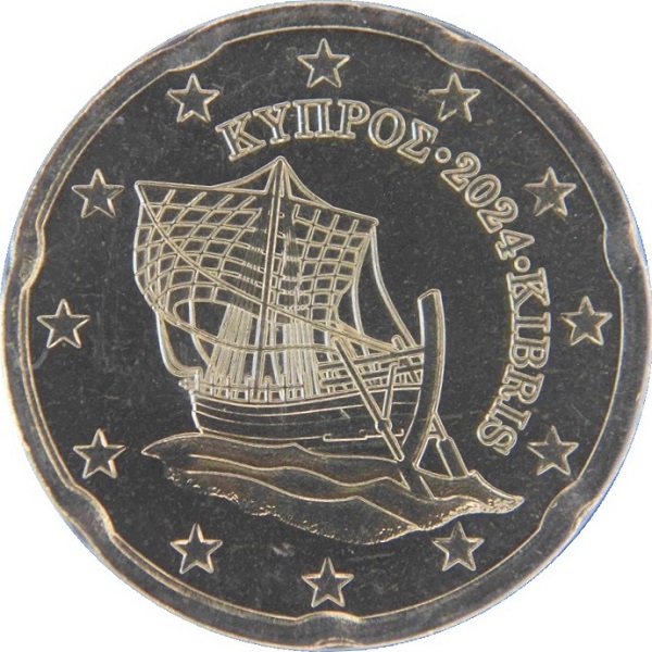 Кипр 20 Евроцент (2024) KM#