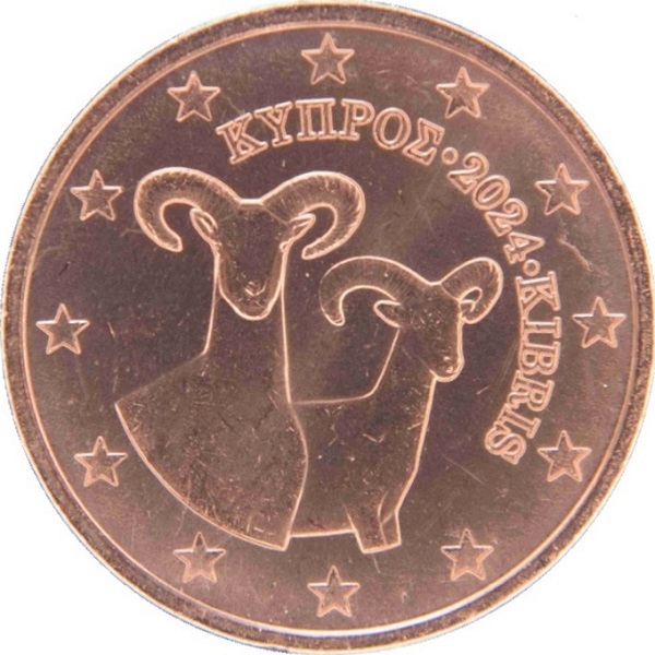 Кипр 2 Евроцент (2024) KM#