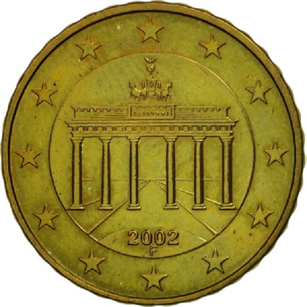 Германия 10 Евро цент (2002) "F" KM#