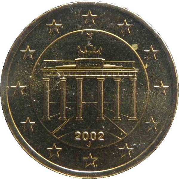 Germany 10 Euro cent (2002) "J" KM#