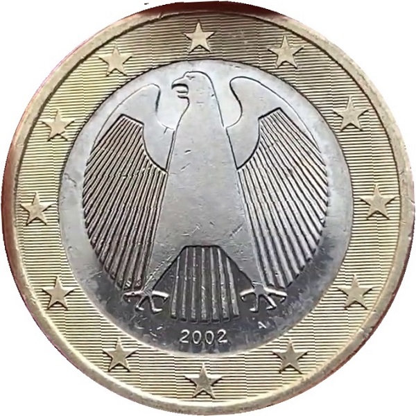 Германия 1 Евро (2002) "A" KM#