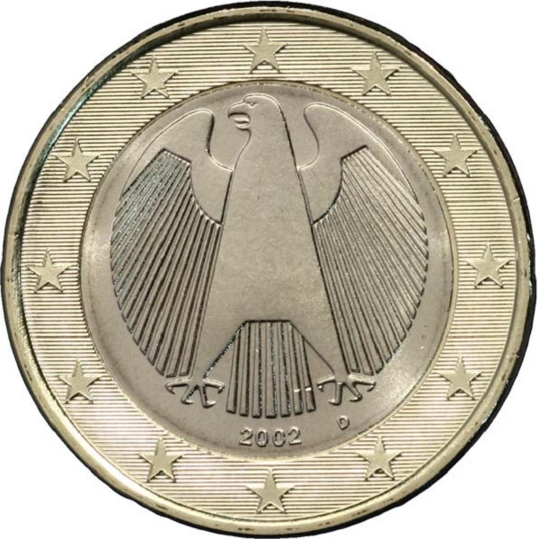 Германия 1 Евро (2002) "D" KM#