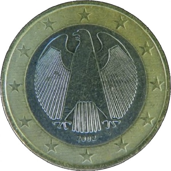 Германия 1 Евро (2002) "F" KM#