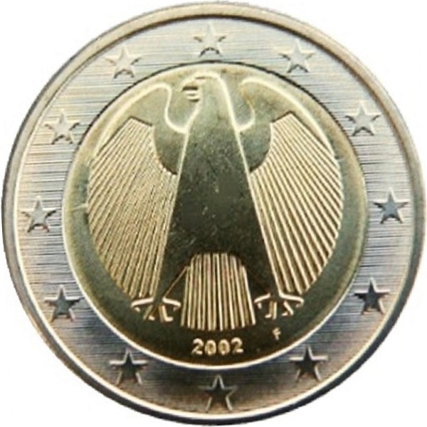 Германия 2 Евро (2002) "F" KM#
