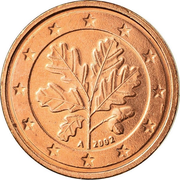 Германия 2 Евро цент (2002) "A" KM#