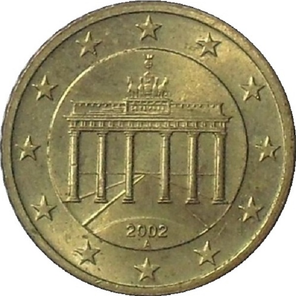 Германия 50 Евро цент (2002) "A" KM#