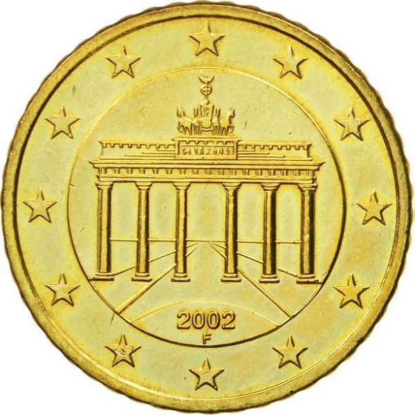 Германия 50 Евро цент (2002) "F" KM#