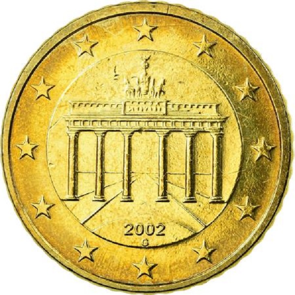 Германия 50 Евро цент (2002) "G" KM#