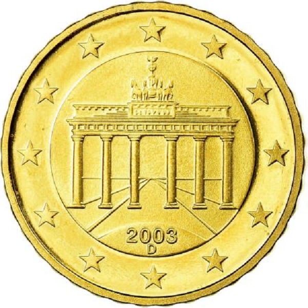 Германия 10 Евро цент (2003) "D" KM#