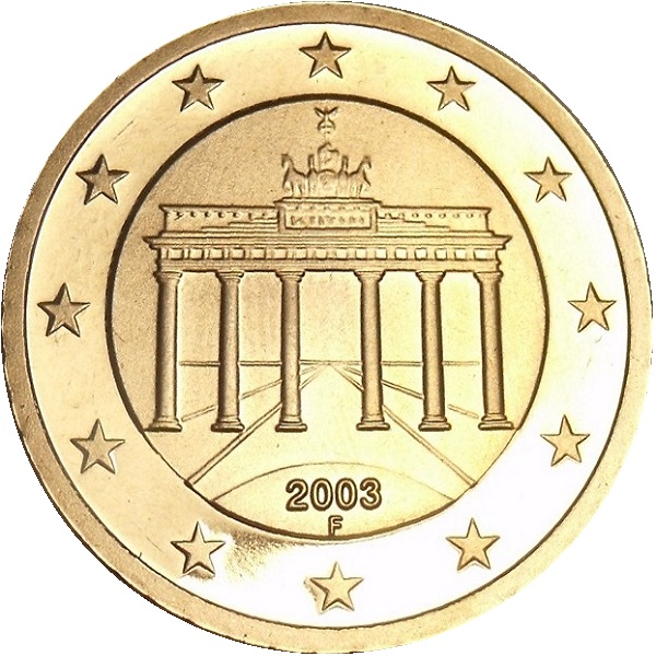 Германия 10 Евро цент (2003) "F" KM#