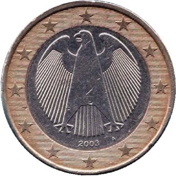 Германия 1 Евро (2003) "A" KM#