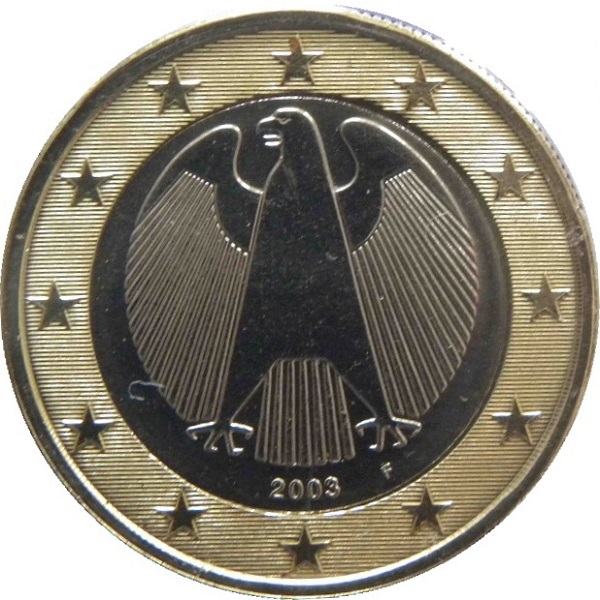 Германия 1 Евро (2003) "F" KM#