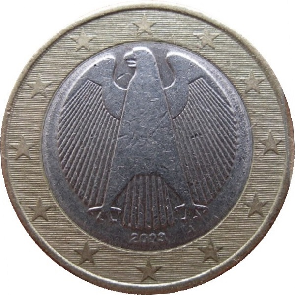 Germany 1 Euro (2003) "J" KM#