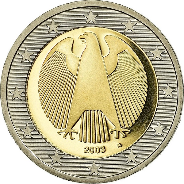 Германия 2 Евро (2003) "A" KM#