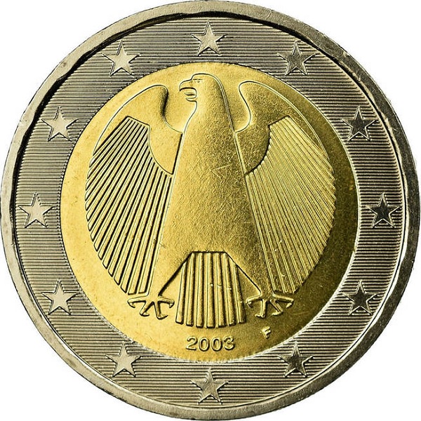 Германия 2 Евро (2003) "F" KM#