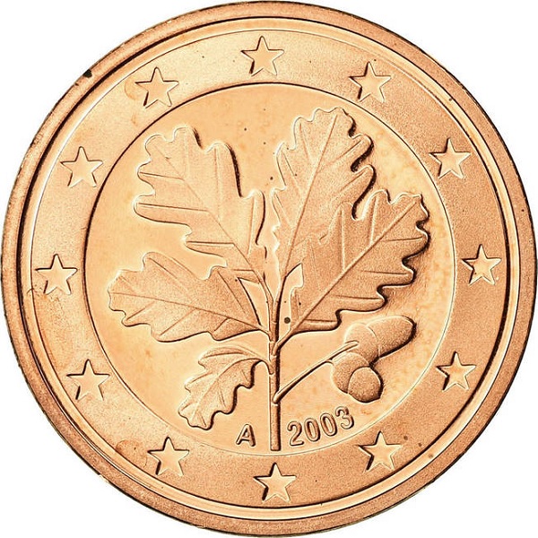Германия 2 Евро цент (2003) "A" KM#