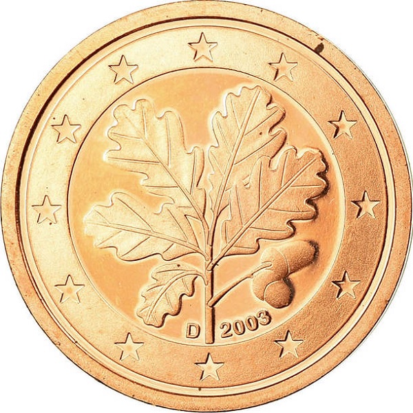 Германия 2 Евро цент (2003) "D" KM#