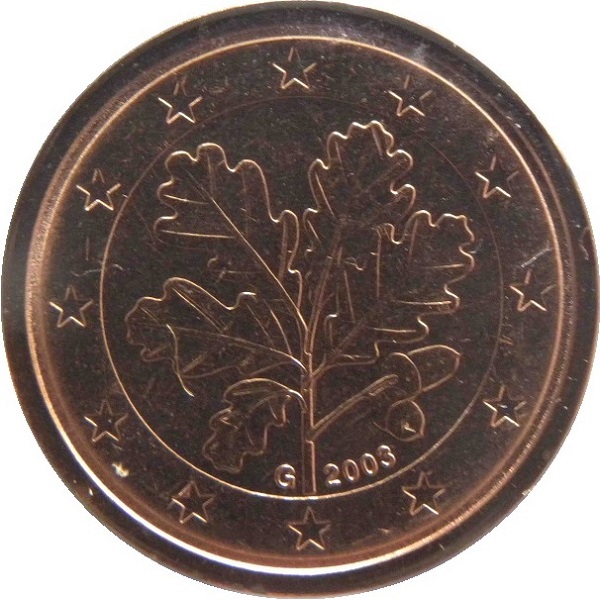 Germany 2 Euro cent (2003) "G" KM#
