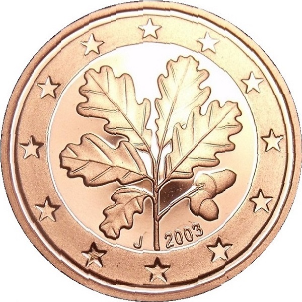 Germany 2 Euro cent (2003) "J" KM#