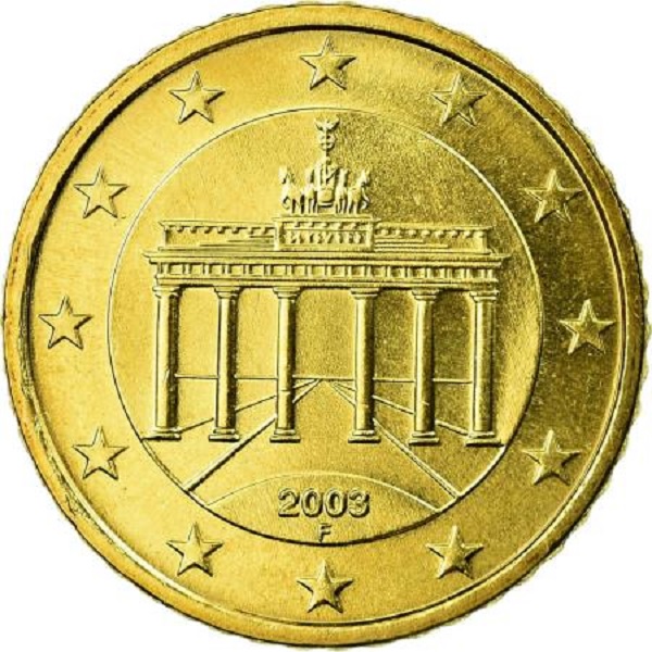 Германия 50 Евро цент (2003) "F" KM#