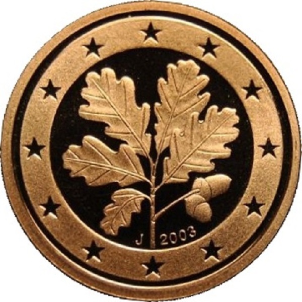 Germany 5 Euro cent (2003) "J" KM#