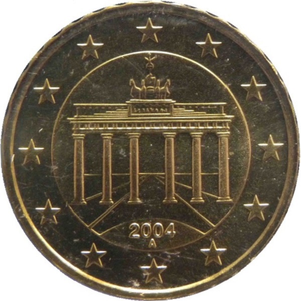 Германия 10 Евро цент (2004) "A" KM#