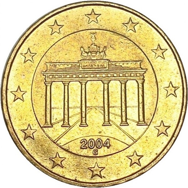 Германия 10 Евро цент (2004) "G" KM#