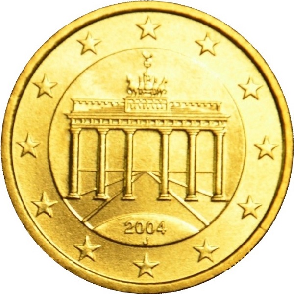 Германия 10 Евро цент (2004) "J" KM#