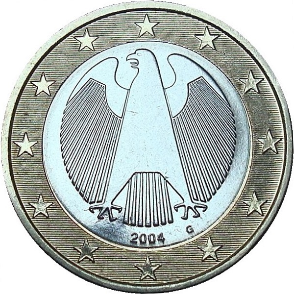 Германия 1 Евро (2004) "G" KM#