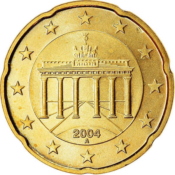 Германия 20 Евро цент (2004) "A" KM#