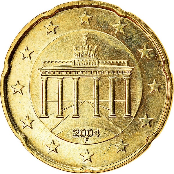 Germany 20 Euro cent (2004) "F" KM#