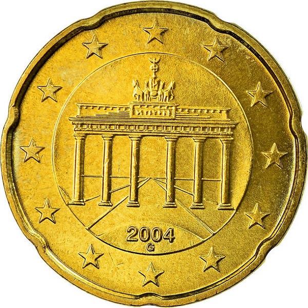 Германия 20 Евро цент (КМ#) "G" KM#