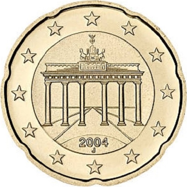 Germany 20 Euro cent (2004) "J" KM#