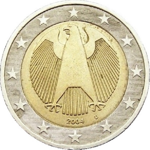 Германия 2 Евро (2004) "D" KM#