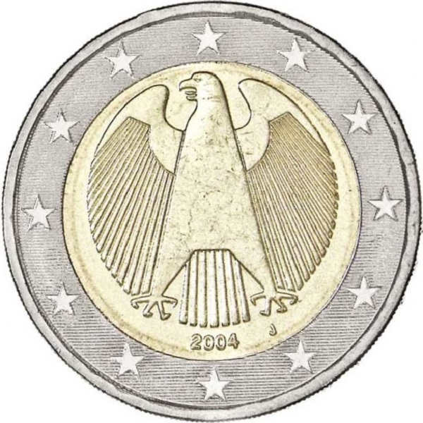 Германия 2 Евро (2004) "J" KM#
