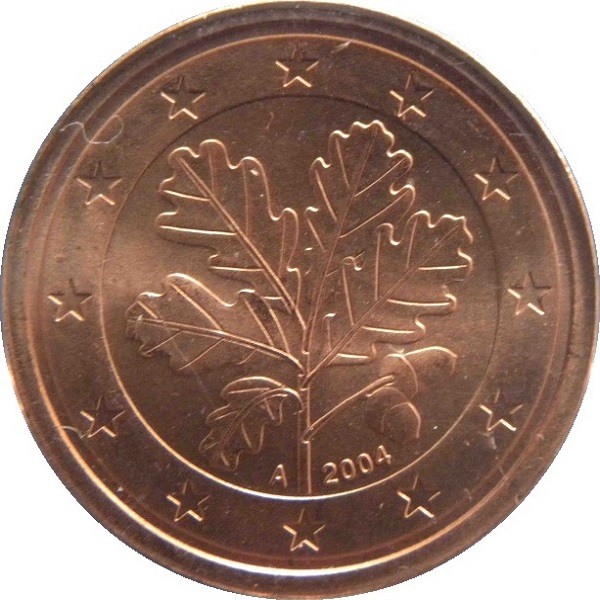 Германия 2 Евро цент (2004) "A" KM#
