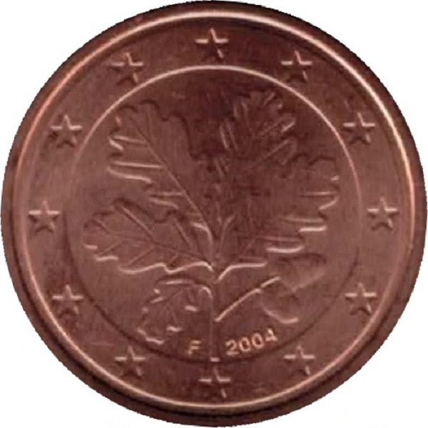 Germany 2 Euro cent (2004) "F" KM#