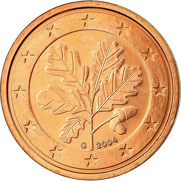Германия 2 Евро цент (2004) "G" KM#