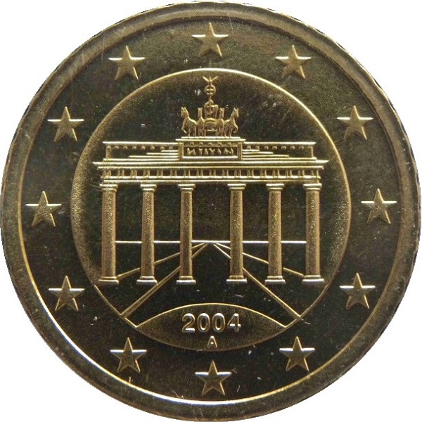 Германия 50 Евро цент (2004) "A" KM#