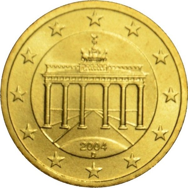 Германия 50 Евро цент (2004) "D" KM#