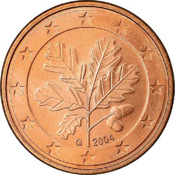 Германия 5 Евро цент (2004) "G" KM#