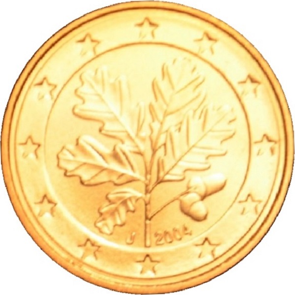 Германия 5 Евро цент (2004) "J" KM#