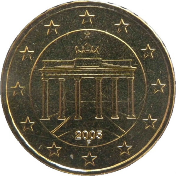 Германия 10 Евро цент (2005) "F" KM#