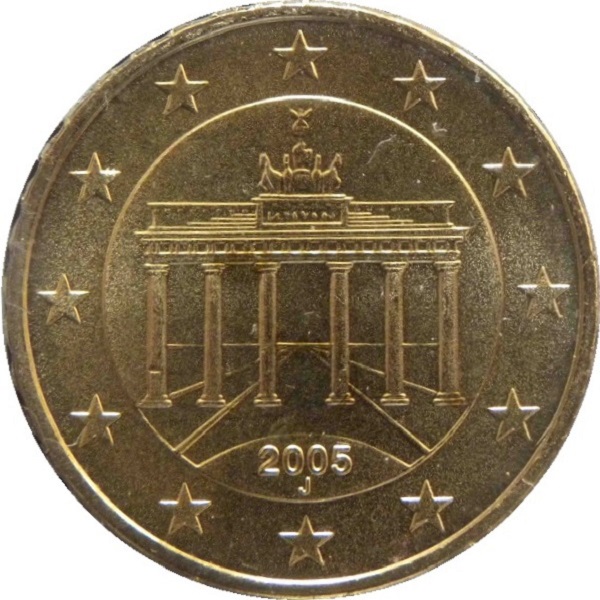 Германия 10 Евро цент (2005) "J" KM#