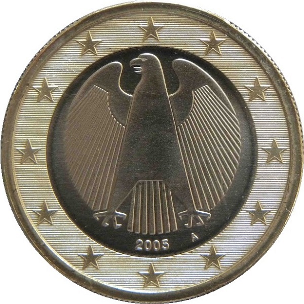 Германия 1 Евро (2005) "A" KM#
