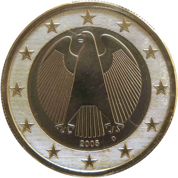 Германия 1 Евро (2005) "D" KM#