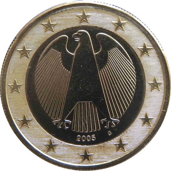 Германия 1 Евро (2005) "G" KM#