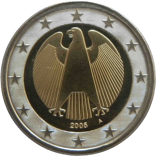 Германия 2 Евро (2005) "A" KM#