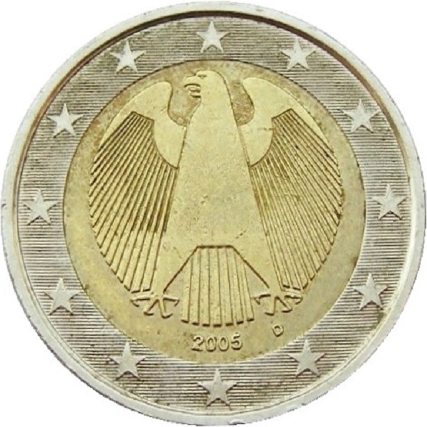 Германия 2 Евро (2005) "D" KM#